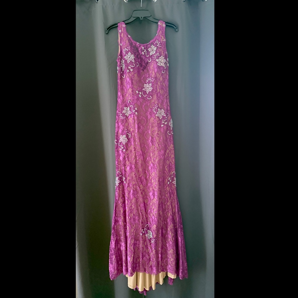 Jovani Elegant Dress Beaded Purple in Size 12 - Prom, Wedding, Quinceañera